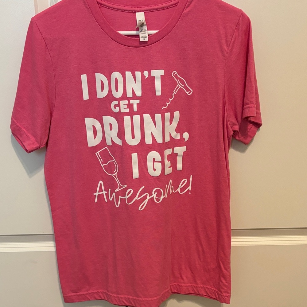 Women’s Bella Canvas Pink Tee with Fun Slogan